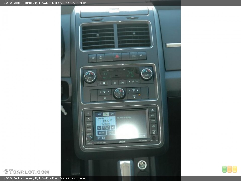 Dark Slate Gray Interior Controls for the 2010 Dodge Journey R/T AWD #38460361