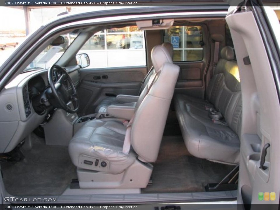Graphite Gray Interior Prime Interior for the 2002 Chevrolet Silverado 1500 LT Extended Cab 4x4 #38462005