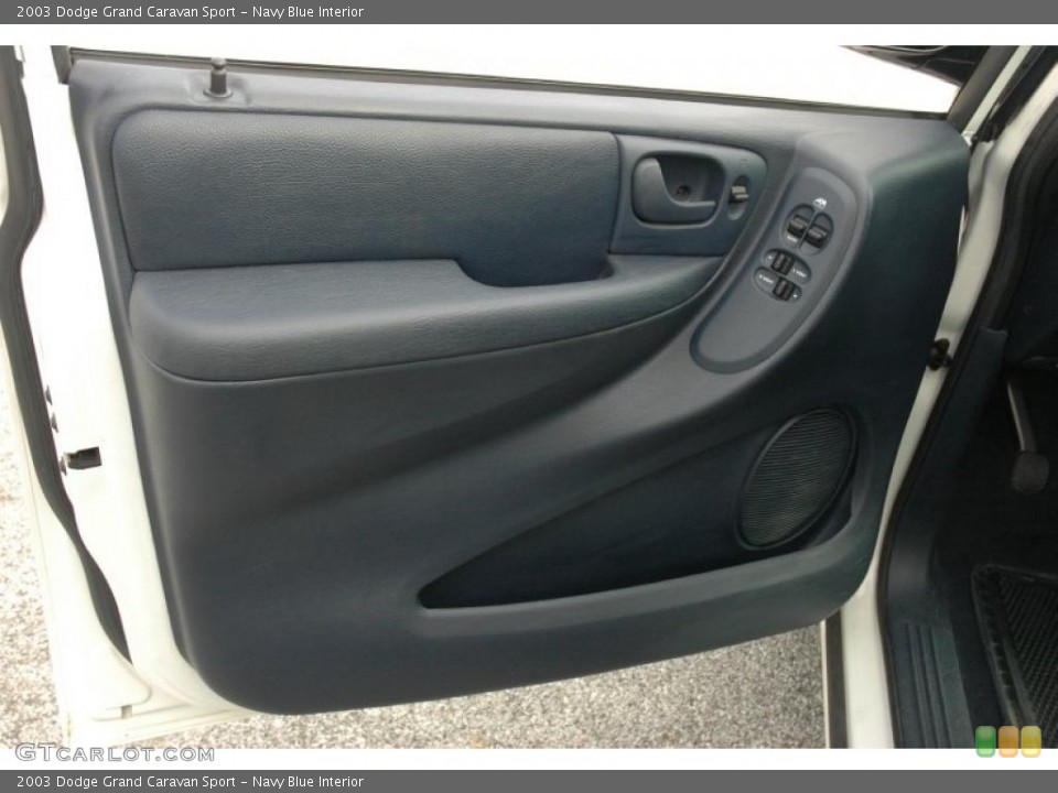 Navy Blue Interior Door Panel for the 2003 Dodge Grand Caravan Sport #38462181