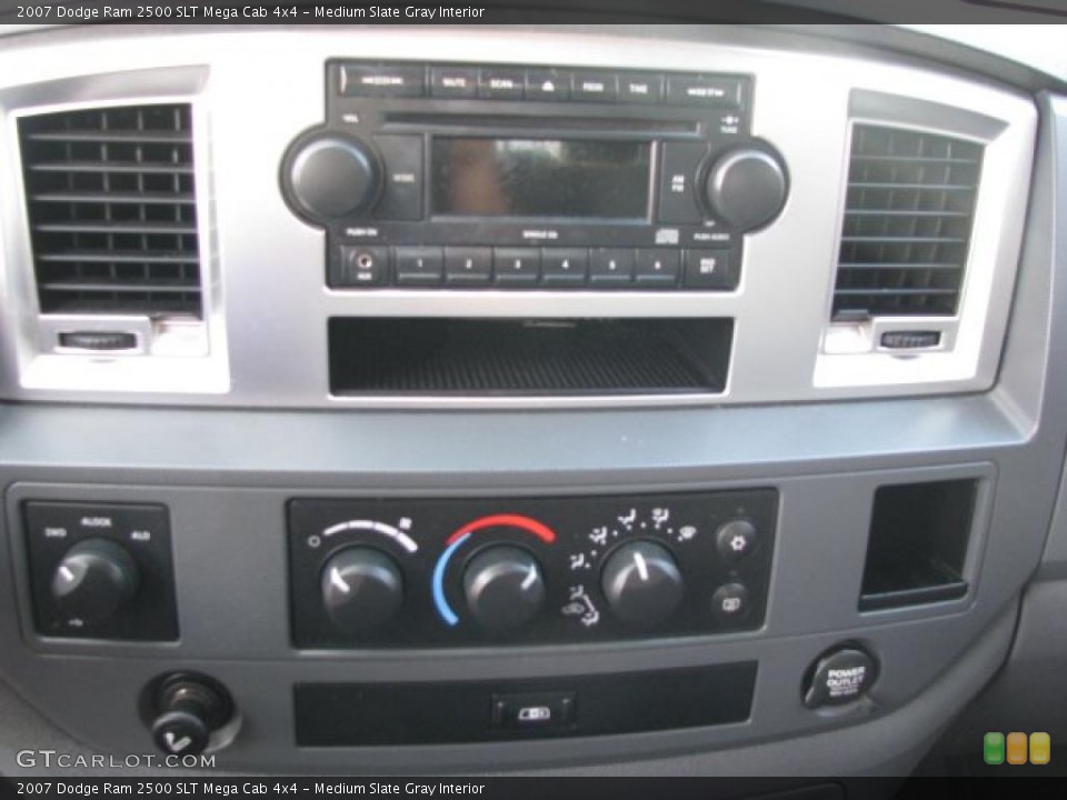 Medium Slate Gray Interior Controls for the 2007 Dodge Ram 2500 SLT Mega Cab 4x4 #38462653