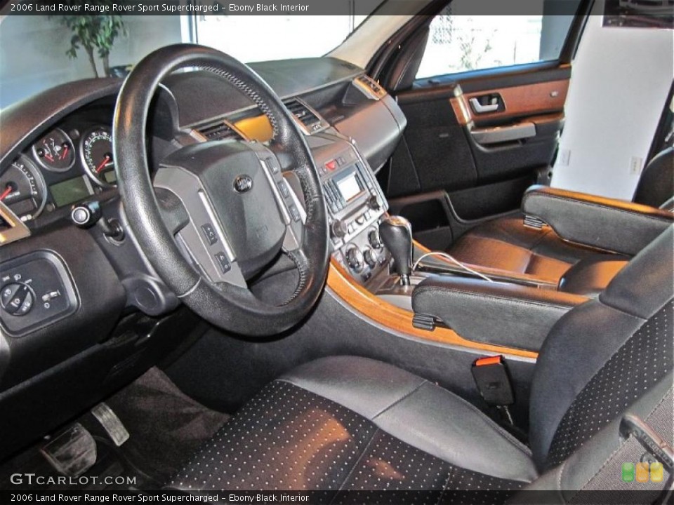 Ebony Black Interior Photo for the 2006 Land Rover Range Rover Sport Supercharged #38462961