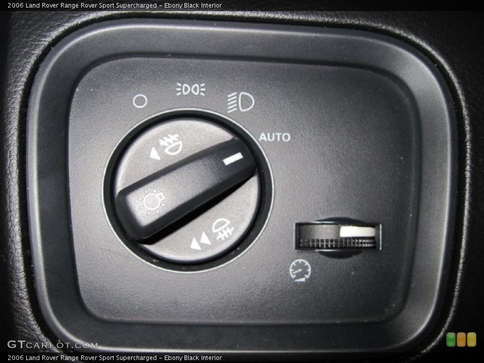 Ebony Black Interior Controls for the 2006 Land Rover Range Rover Sport Supercharged #38463029
