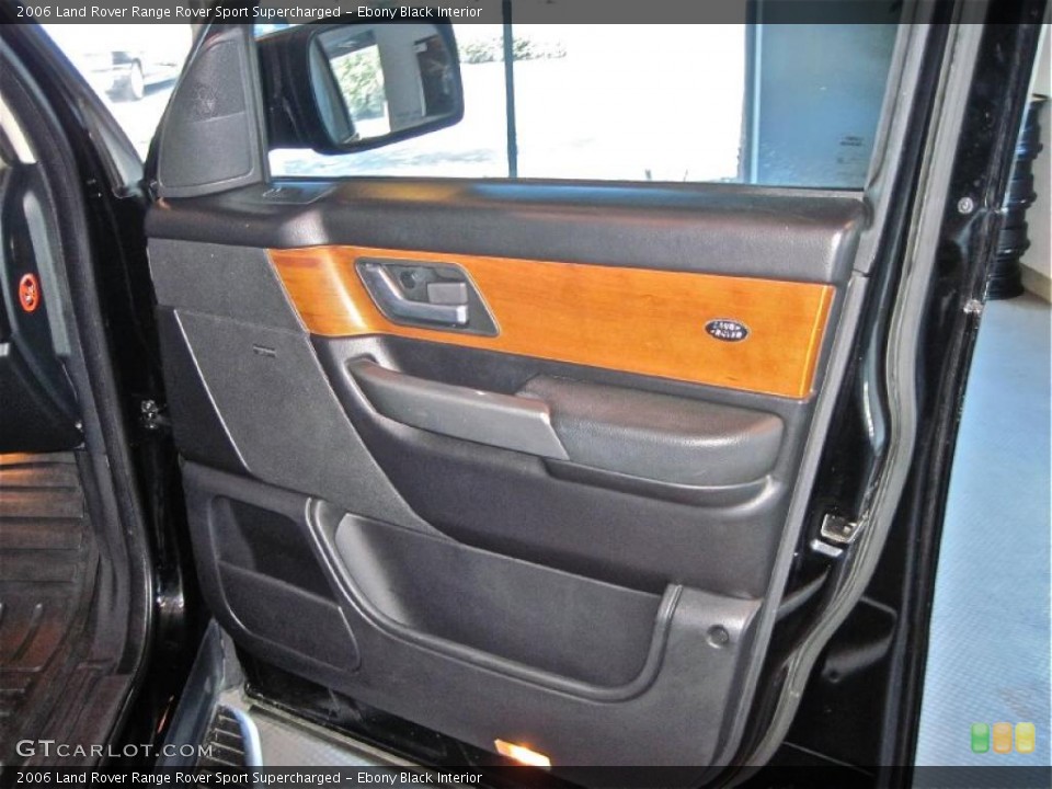 Ebony Black Interior Door Panel for the 2006 Land Rover Range Rover Sport Supercharged #38463061