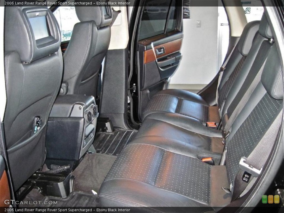 Ebony Black Interior Photo for the 2006 Land Rover Range Rover Sport Supercharged #38463077