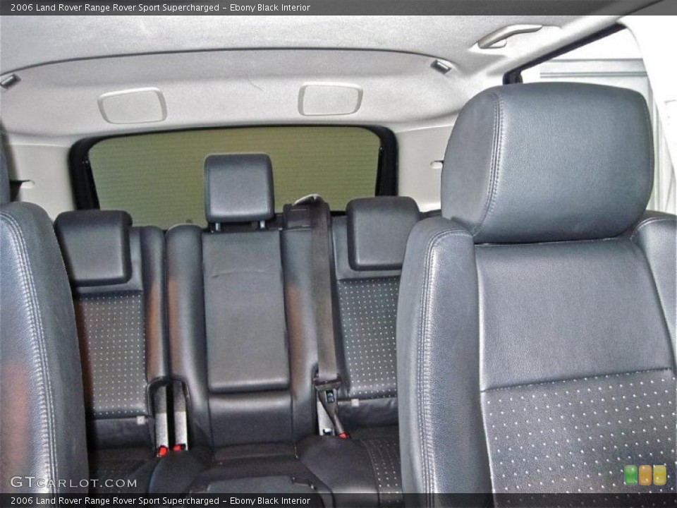 Ebony Black Interior Photo for the 2006 Land Rover Range Rover Sport Supercharged #38463145