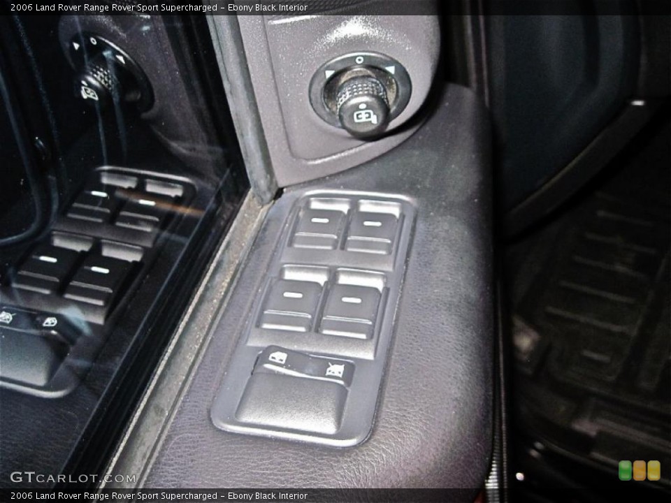 Ebony Black Interior Controls for the 2006 Land Rover Range Rover Sport Supercharged #38463161
