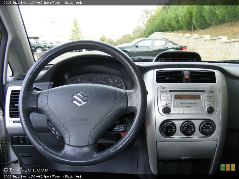 Black Interior Dashboard for the 2005 Suzuki Aerio SX AWD Sport Wagon #38464609