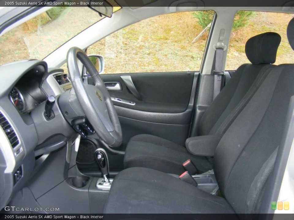 Black Interior Prime Interior for the 2005 Suzuki Aerio SX AWD Sport Wagon #38464661