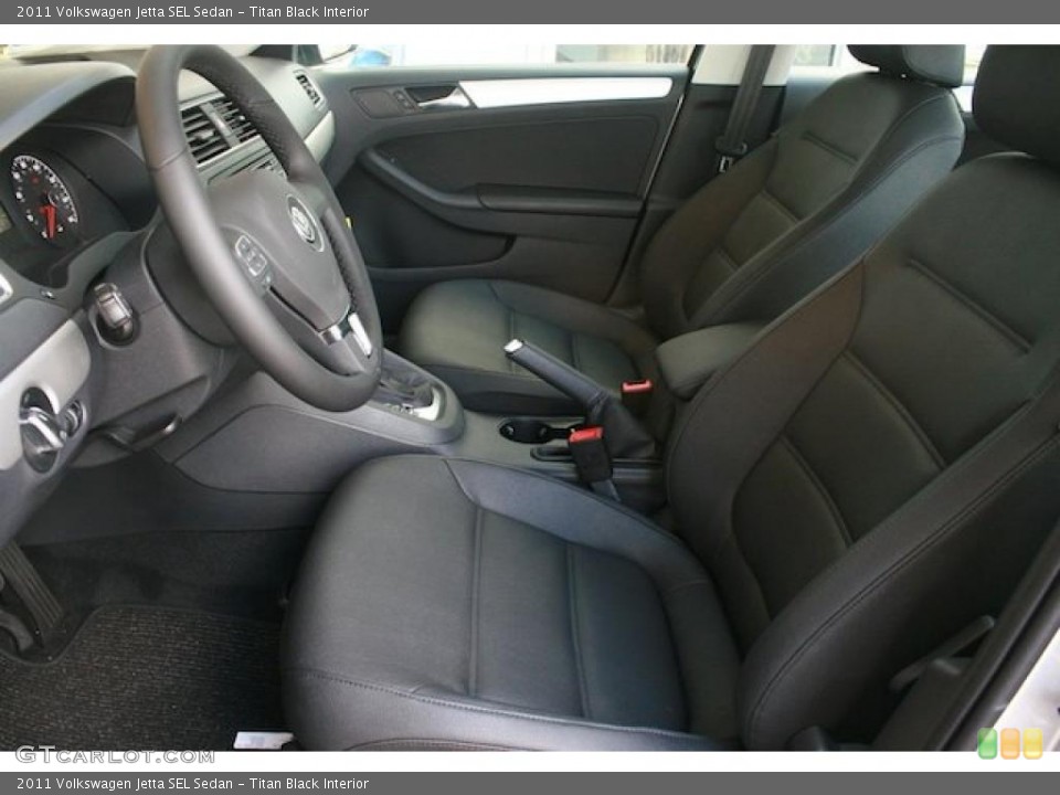 Titan Black Interior Prime Interior for the 2011 Volkswagen Jetta SEL Sedan #38465617