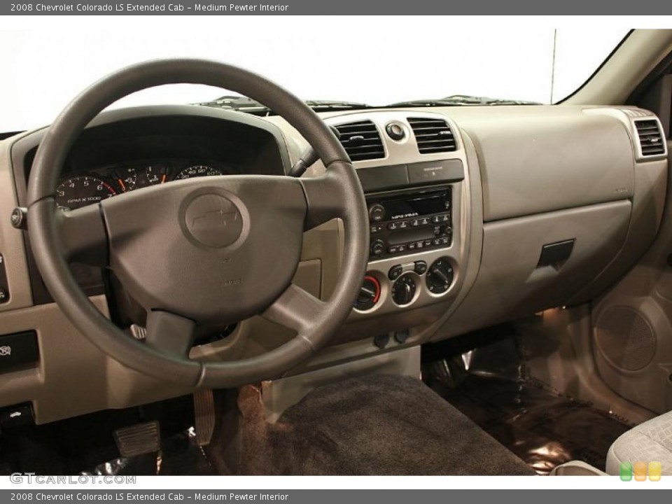 Medium Pewter Interior Dashboard for the 2008 Chevrolet Colorado LS Extended Cab #38465669