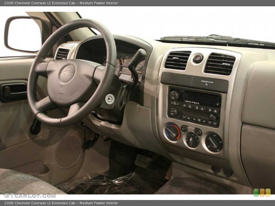 Medium Pewter Interior Controls for the 2008 Chevrolet Colorado LS Extended Cab #38465753