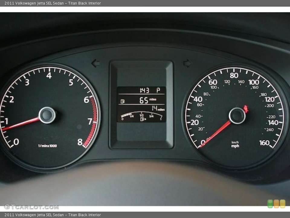 Titan Black Interior Dashboard for the 2011 Volkswagen Jetta SEL Sedan #38465825