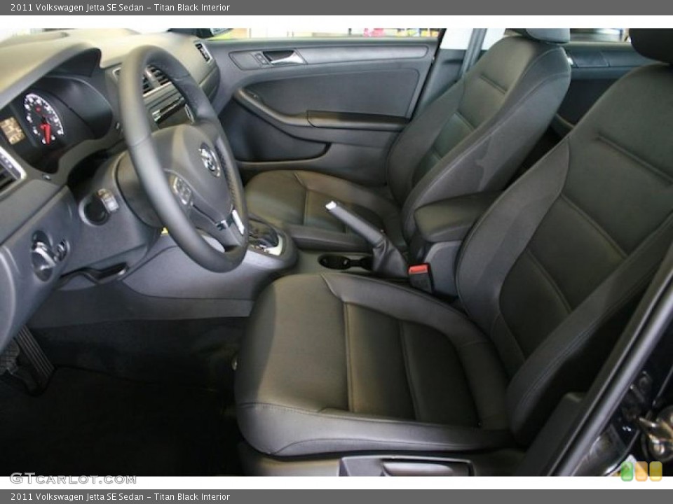 Titan Black Interior Prime Interior for the 2011 Volkswagen Jetta SE Sedan #38465921