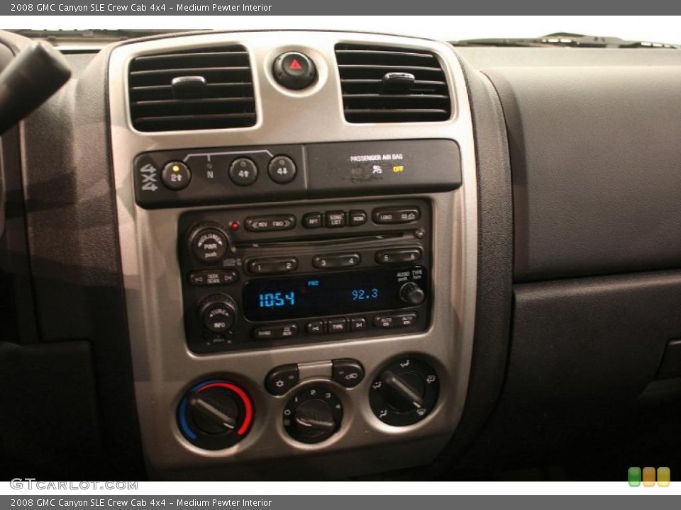 Medium Pewter Interior Controls for the 2008 GMC Canyon SLE Crew Cab 4x4 #38466129