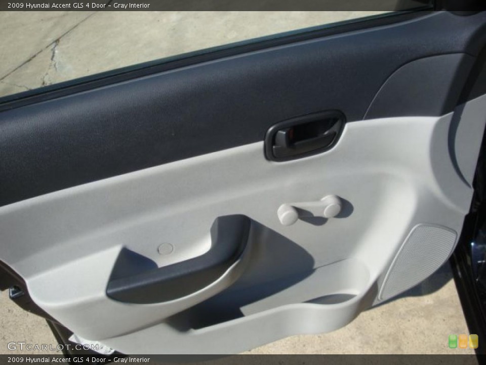 Gray Interior Door Panel for the 2009 Hyundai Accent GLS 4 Door #38466517