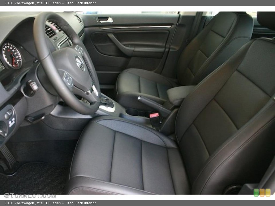 Titan Black Interior Photo for the 2010 Volkswagen Jetta TDI Sedan #38466785
