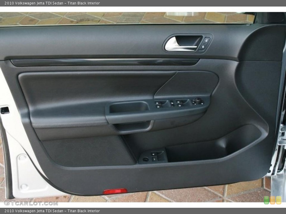 Titan Black Interior Door Panel for the 2010 Volkswagen Jetta TDI Sedan #38466909