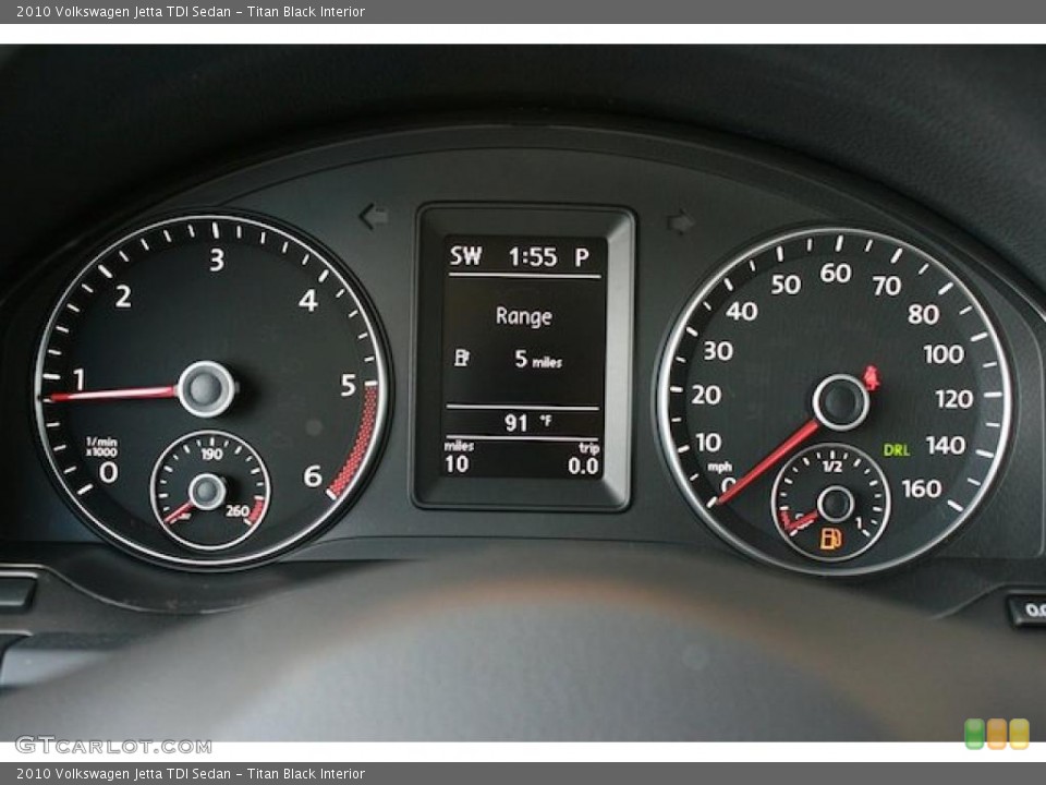 Titan Black Interior Gauges for the 2010 Volkswagen Jetta TDI Sedan #38466997