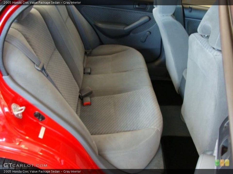 Gray Interior Photo for the 2005 Honda Civic Value Package Sedan #38467022