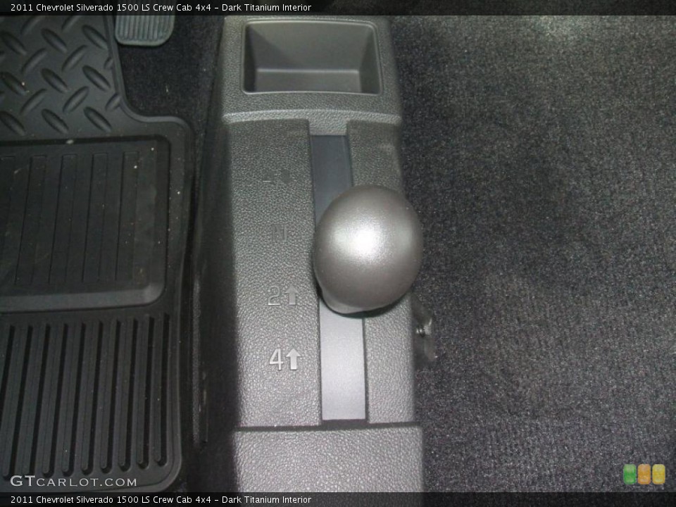 Dark Titanium Interior Controls for the 2011 Chevrolet Silverado 1500 LS Crew Cab 4x4 #38467201