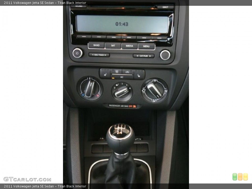 Titan Black Interior Transmission for the 2011 Volkswagen Jetta SE Sedan #38467585