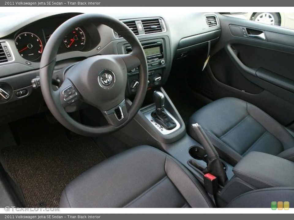 Titan Black Interior Prime Interior for the 2011 Volkswagen Jetta SE Sedan #38468197