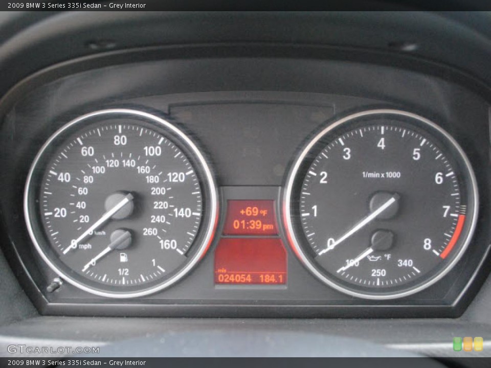 Grey Interior Gauges for the 2009 BMW 3 Series 335i Sedan #38469753