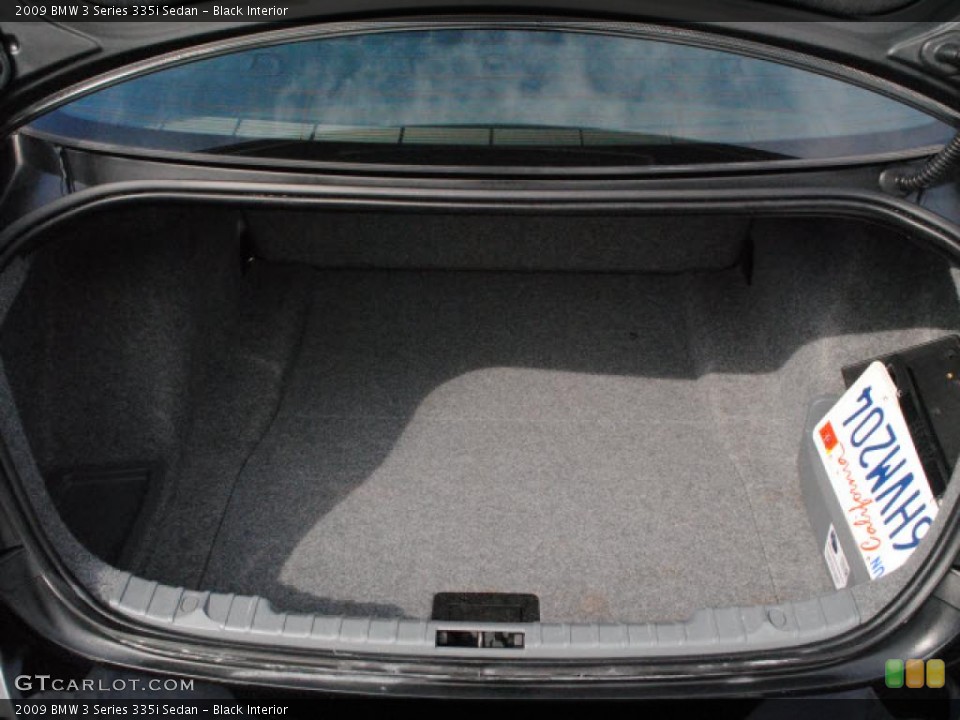 Black Interior Trunk for the 2009 BMW 3 Series 335i Sedan #38470617