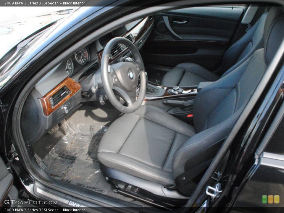Black Interior Prime Interior for the 2009 BMW 3 Series 335i Sedan #38470669