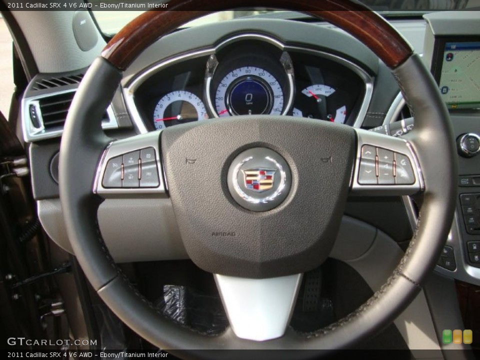 Ebony/Titanium Interior Steering Wheel for the 2011 Cadillac SRX 4 V6 AWD #38471601