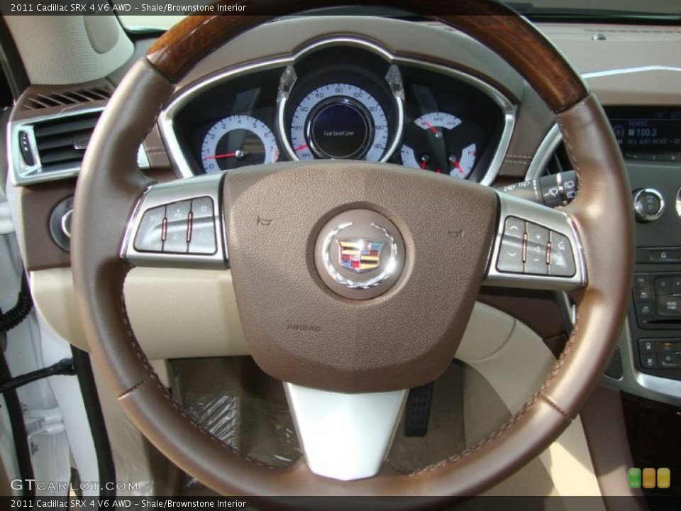 Shale/Brownstone Interior Steering Wheel for the 2011 Cadillac SRX 4 V6 AWD #38472105