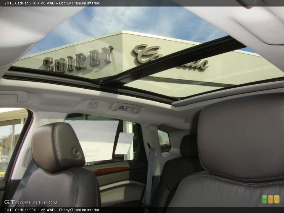 Ebony/Titanium Interior Sunroof for the 2011 Cadillac SRX 4 V6 AWD #38472253
