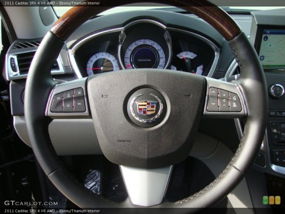 Ebony/Titanium Interior Steering Wheel for the 2011 Cadillac SRX 4 V6 AWD #38472282