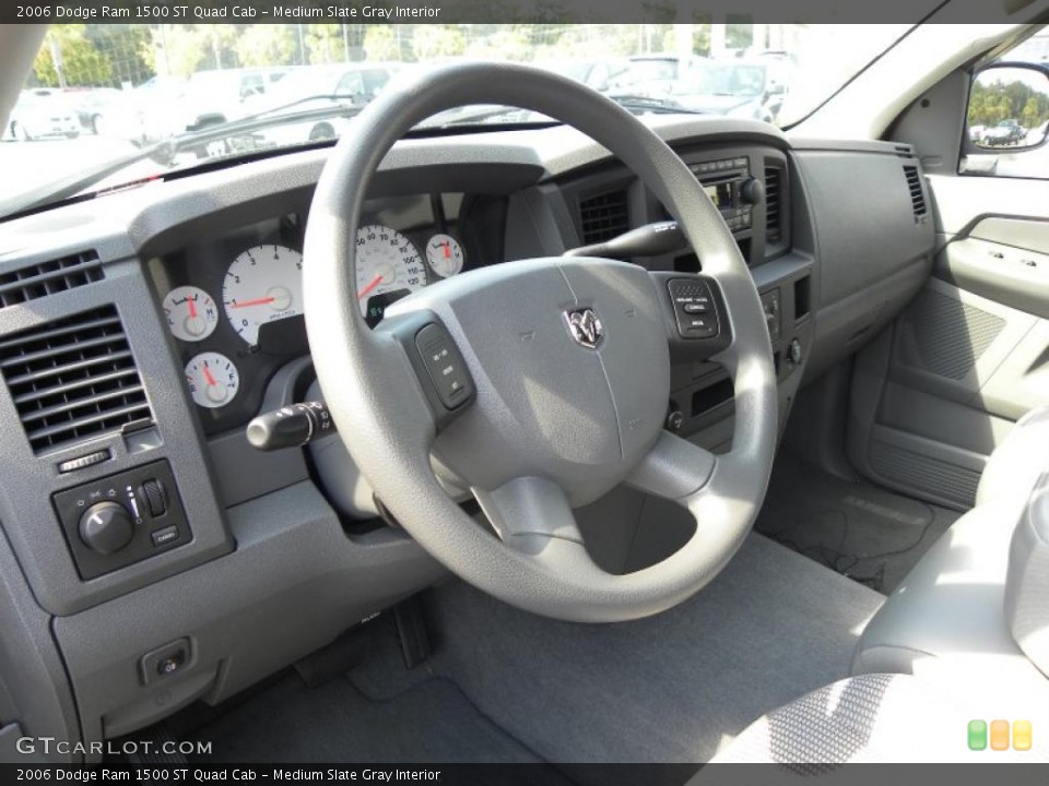 Medium Slate Gray Interior Dashboard for the 2006 Dodge Ram 1500 ST Quad Cab #38472895