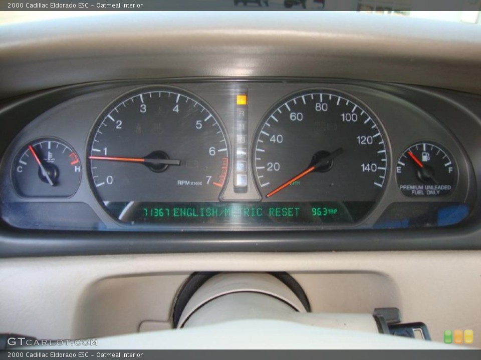 Oatmeal Interior Gauges for the 2000 Cadillac Eldorado ESC #38473367