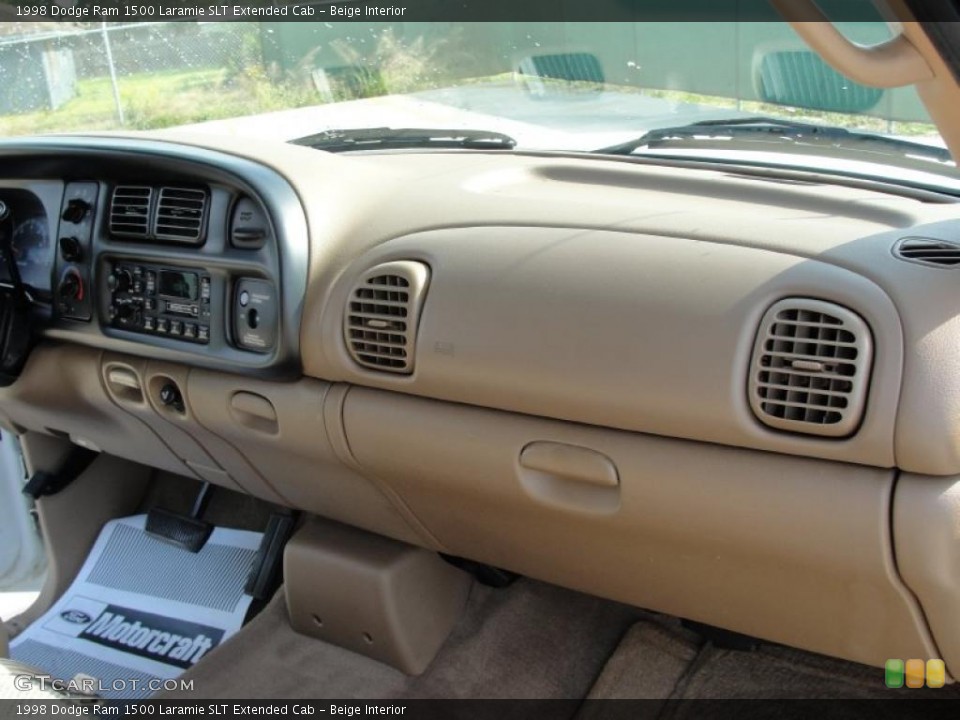 Beige Interior Dashboard for the 1998 Dodge Ram 1500 Laramie SLT Extended Cab #38475795