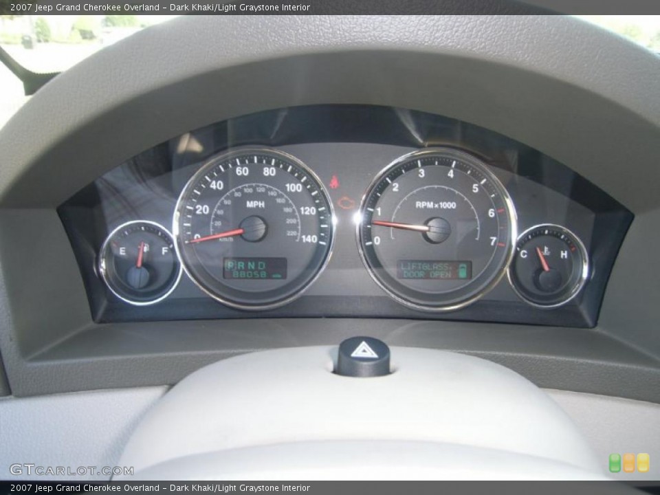 Dark Khaki/Light Graystone Interior Gauges for the 2007 Jeep Grand Cherokee Overland #38476235