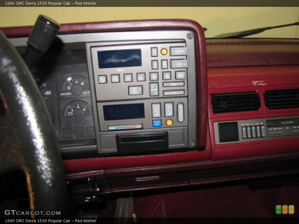 Red Interior Controls for the 1990 GMC Sierra 1500 Regular Cab #38478623