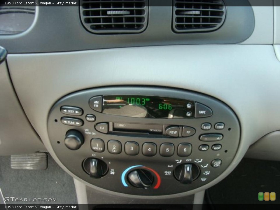 Gray Interior Controls for the 1998 Ford Escort SE Wagon #38479651