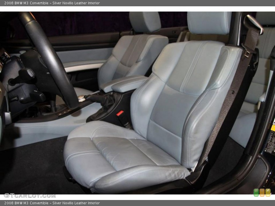 Silver Novillo Leather Interior Photo for the 2008 BMW M3 Convertible #38482547