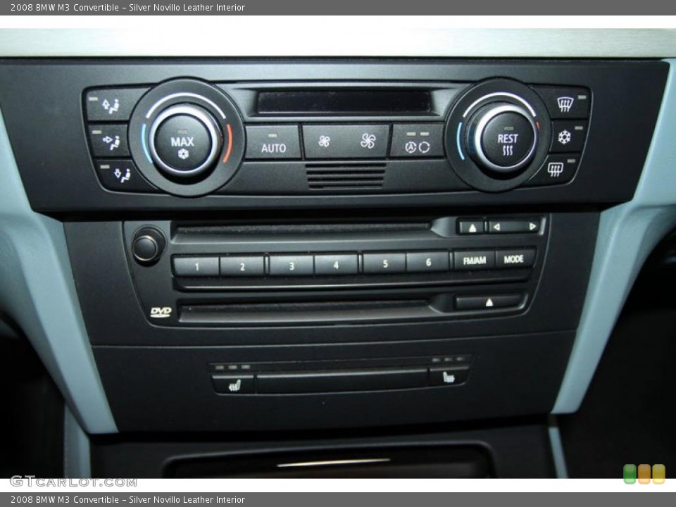 Silver Novillo Leather Interior Controls for the 2008 BMW M3 Convertible #38482795