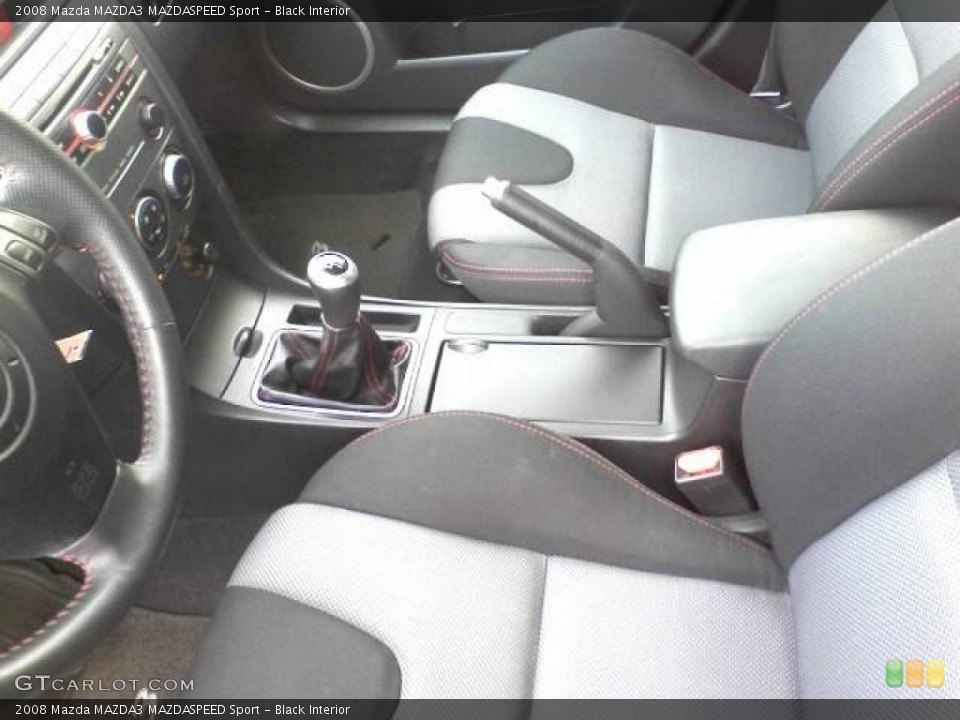 Black Interior Photo for the 2008 Mazda MAZDA3 MAZDASPEED Sport #38485011