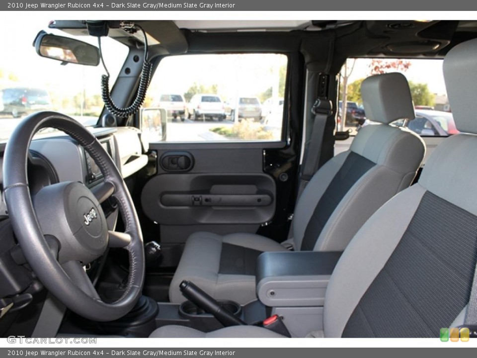 Dark Slate Gray/Medium Slate Gray Interior Photo for the 2010 Jeep Wrangler Rubicon 4x4 #38485043