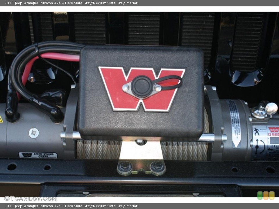 Dark Slate Gray/Medium Slate Gray Interior Controls for the 2010 Jeep Wrangler Rubicon 4x4 #38485475