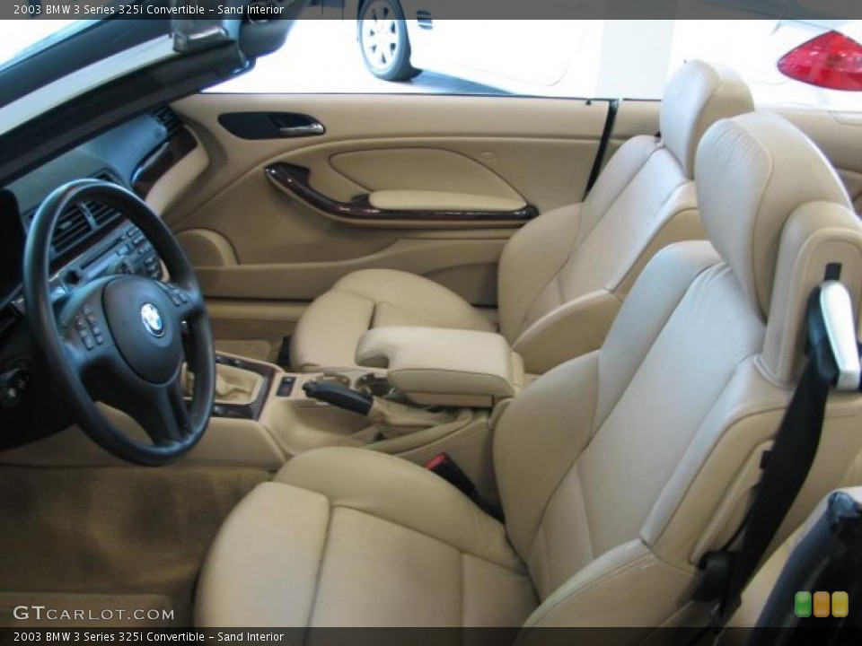 Sand Interior Prime Interior for the 2003 BMW 3 Series 325i Convertible #38486027