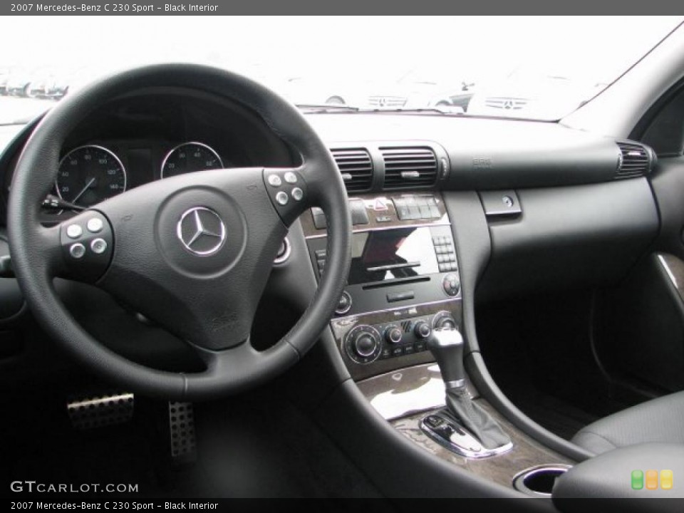 Black Interior Dashboard for the 2007 Mercedes-Benz C 230 Sport #38486663