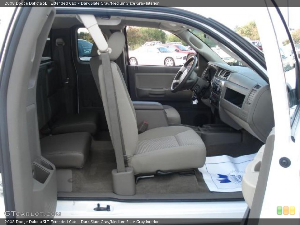Dark Slate Gray/Medium Slate Gray Interior Photo for the 2008 Dodge Dakota SLT Extended Cab #38489091