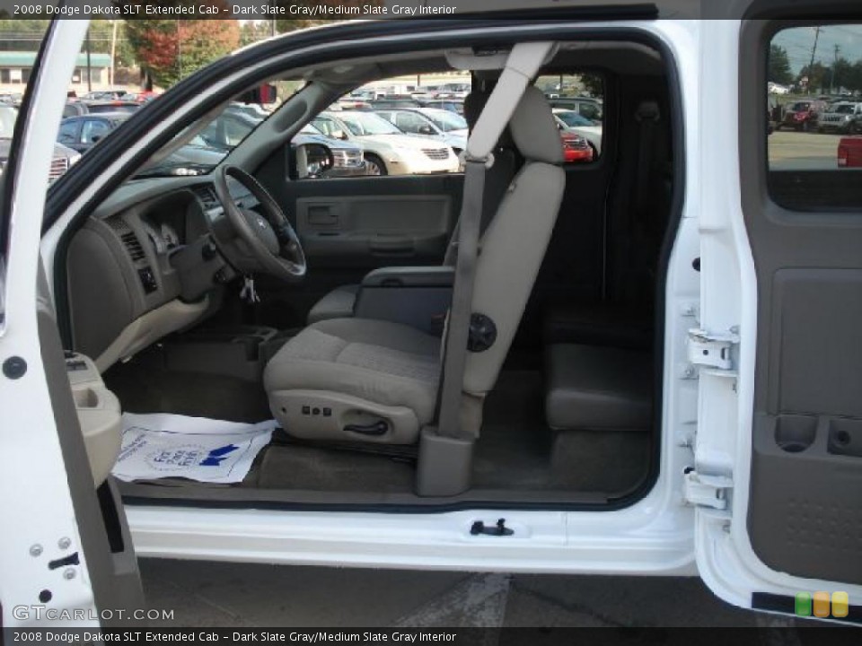 Dark Slate Gray/Medium Slate Gray Interior Photo for the 2008 Dodge Dakota SLT Extended Cab #38489107