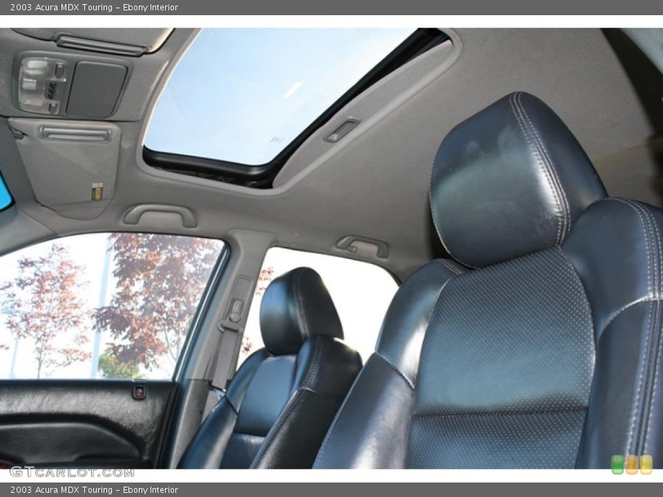 Ebony Interior Sunroof for the 2003 Acura MDX Touring #38489559