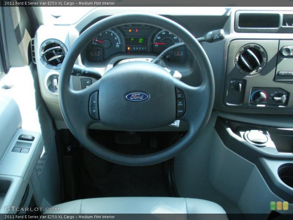 Medium Flint Interior Steering Wheel for the 2011 Ford E Series Van E250 XL Cargo #38489795